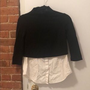 Theory mock neck top